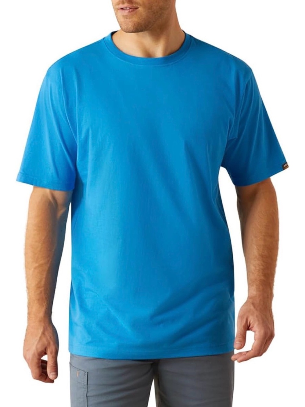 Ariat Men's Rebar Cotton Strong Standard T-Shirt - Blue - XLT